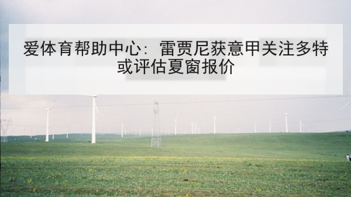 爱体育帮助中心: 雷贾尼获意甲关注多特或评估夏窗报价